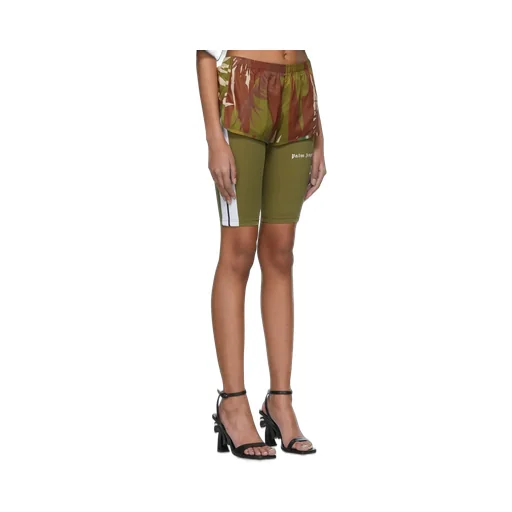 Double-Layer Jungle Print Shorts