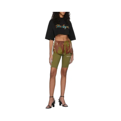 Double-Layer Jungle Print Shorts