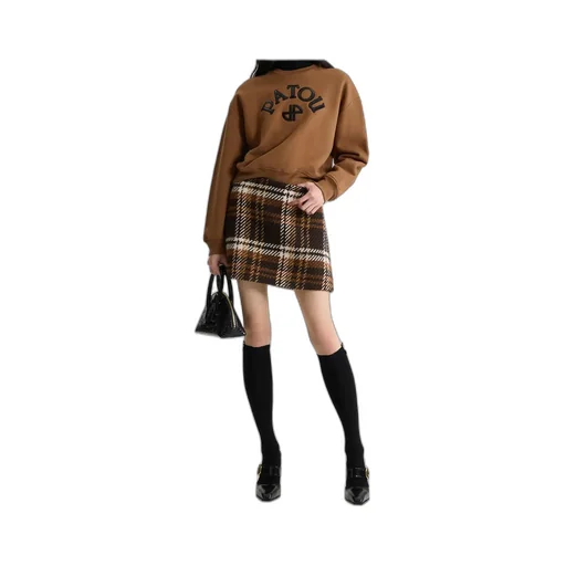 Plaid Pattern Mini Skirt