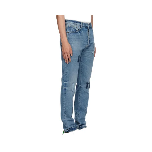 Logo Patch Straight-Leg Jeans