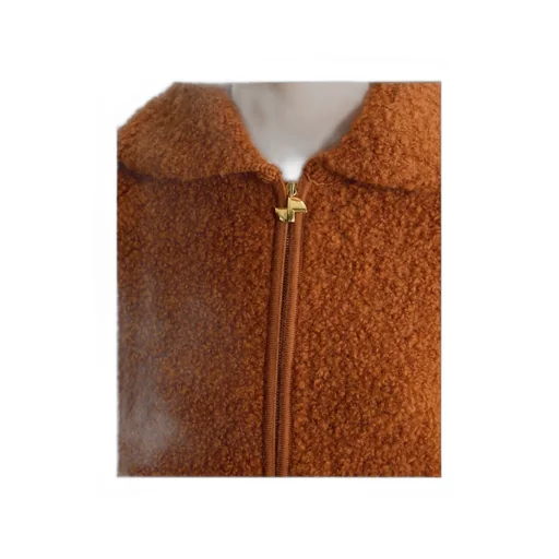 Bouclé Zip-Front Jacket