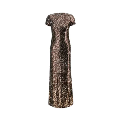 Open Back Sequin Embellished Midi Dress