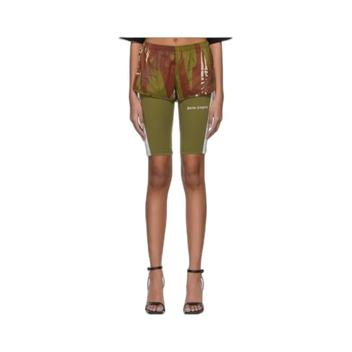 Double-Layer Jungle Print Shorts