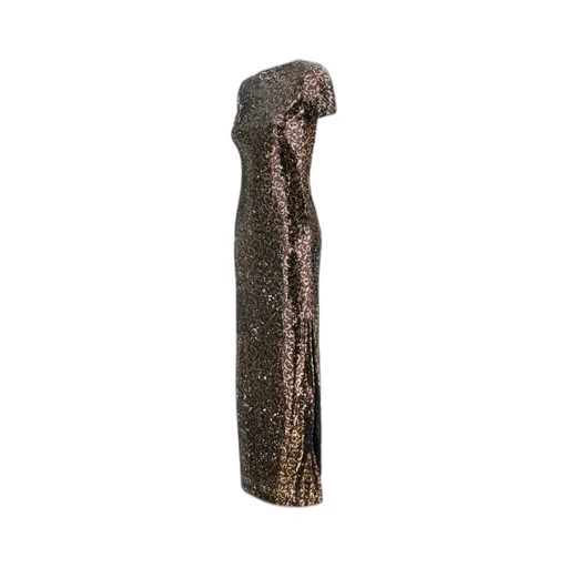 Open Back Sequin Embellished Midi Dress