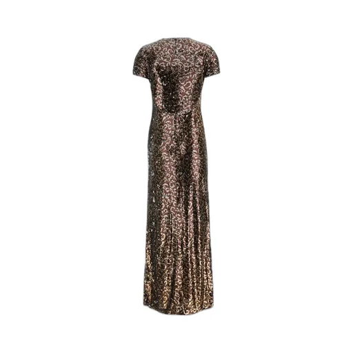 Open Back Sequin Embellished Midi Dress