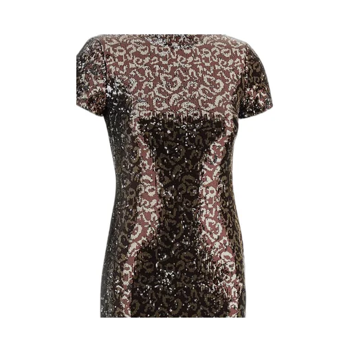 Open Back Sequin Embellished Midi Dress