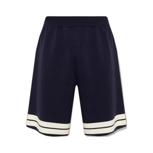 Horizontal-Stripe Print Shorts
