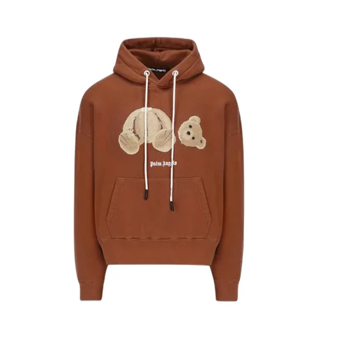 Bear Logo-Print Relaxed Hoodie