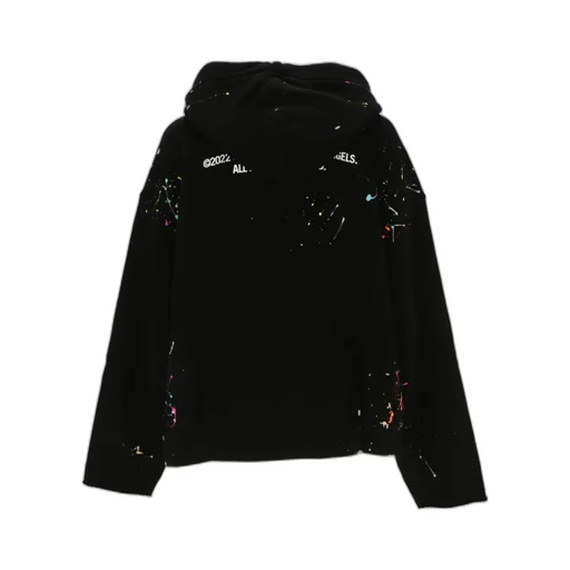 Palm-Printed Drawstring Hoodie