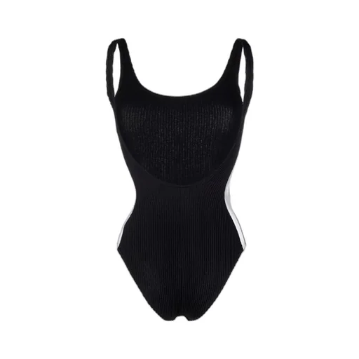 Side-Stripe Ribbed Swimsuit