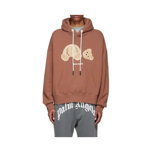 Bear Logo-Print Relaxed Hoodie