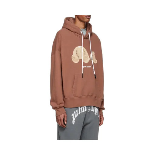 Bear Logo-Print Relaxed Hoodie