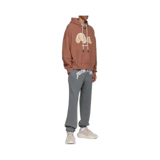 Bear Logo-Print Relaxed Hoodie