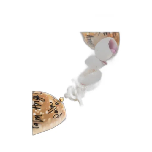 Logo-Print Shell Necklace