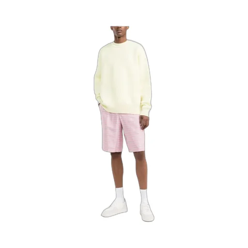 Palm Intarsia Crewneck Sweater