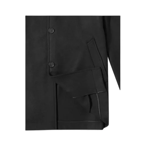 Logo-Printed Single Breasted Coat