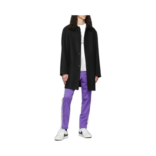 Logo-Printed Single Breasted Coat