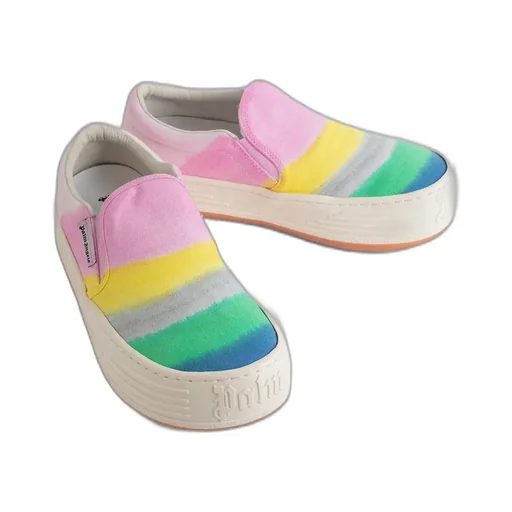 Rainbow Printed Slip-On Sneakers