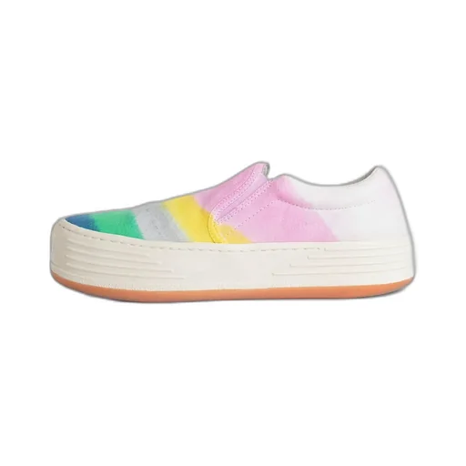 Rainbow Printed Slip-On Sneakers