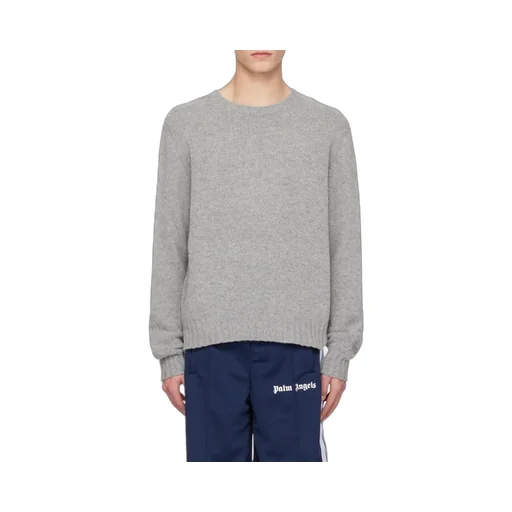 Logo Intarsia-Knitted Crewneck Jumper