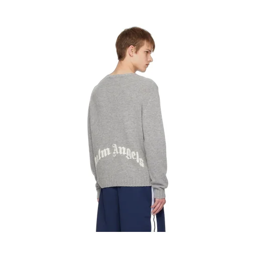 Logo Intarsia-Knitted Crewneck Jumper