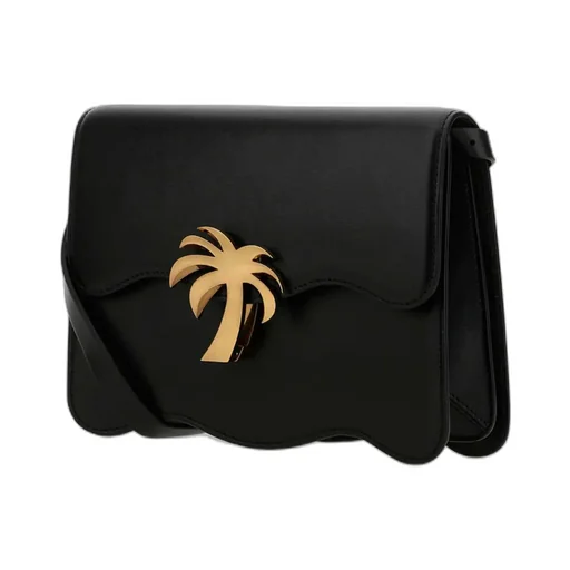 Palm Plaque Foldover Shoulder Bag