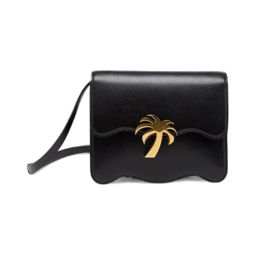 Palm Plaque Foldover Shoulder Bag