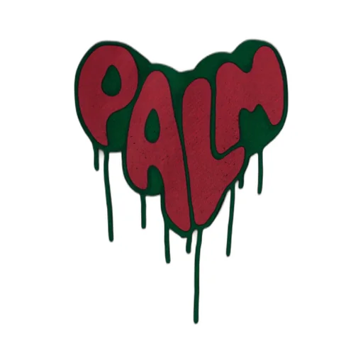 Spray Heart Logo Print Hoodie