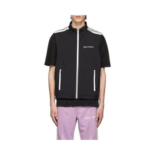 Logo Printed Zipped Gilet