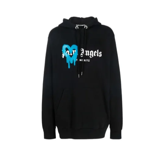 St Moritz Heart Spray Cotton Hoodie