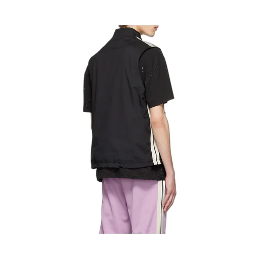 Logo Printed Zipped Gilet