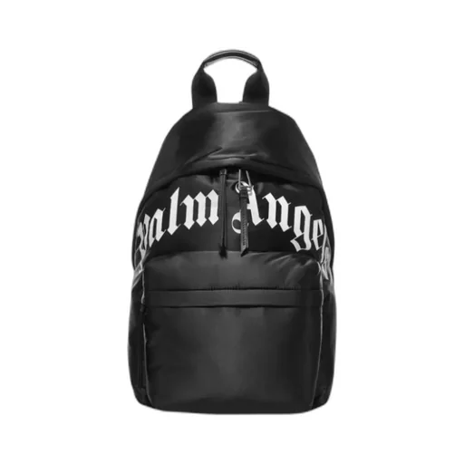 Logo Printed Zipped Backpack