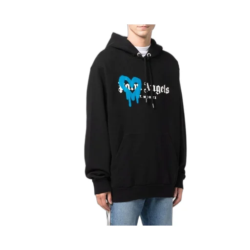St Moritz Heart Spray Cotton Hoodie
