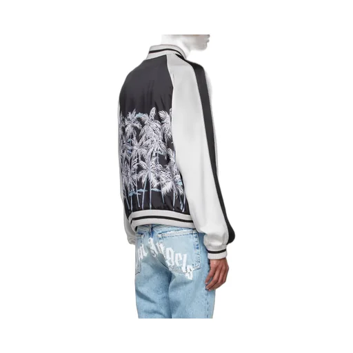 Palm Tree-Print Bomber Jacket