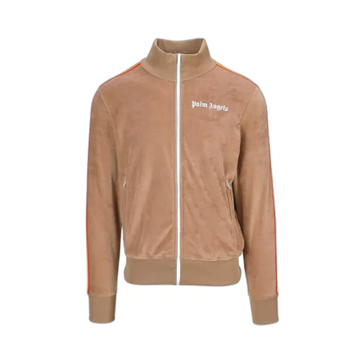 Side Stripe Embroidered-Logo Track Jacket