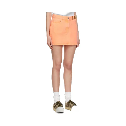 Logo-Patch Denim Miniskirt