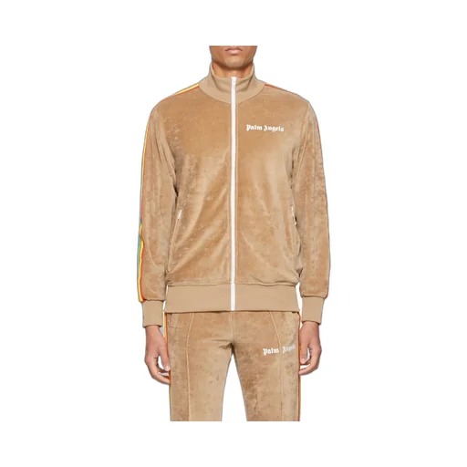 Side Stripe Embroidered-Logo Track Jacket