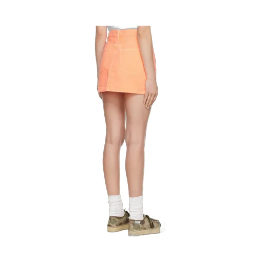 Logo-Patch Denim Miniskirt