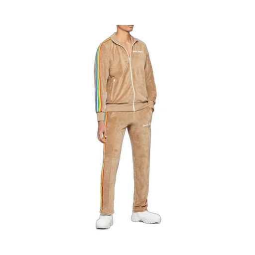 Side Stripe Embroidered-Logo Track Jacket