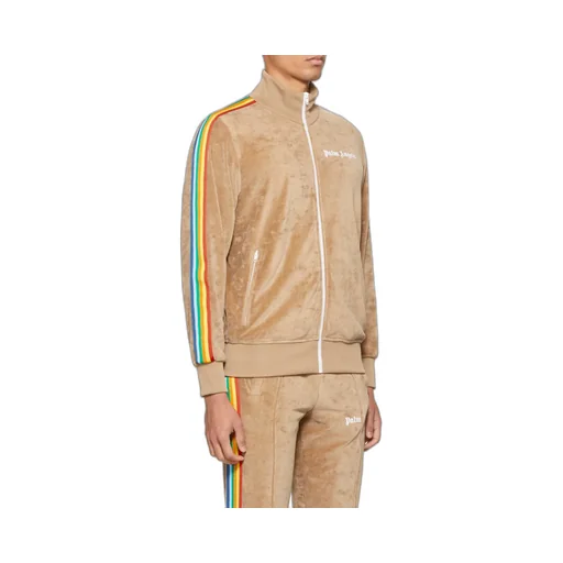 Side Stripe Embroidered-Logo Track Jacket