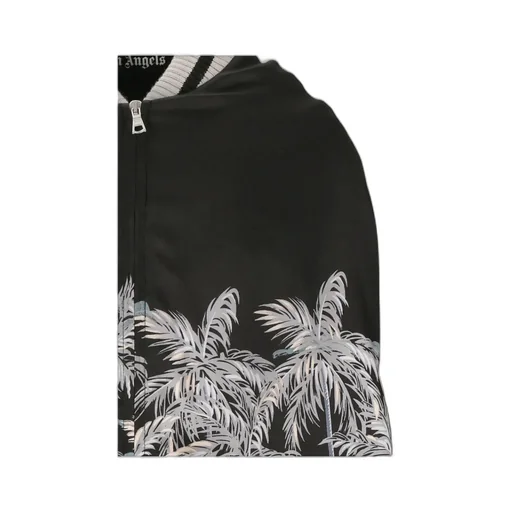 Palm Tree-Print Bomber Jacket