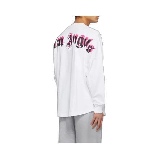 Double Logo-Print Long-Sleeve T-Shirt