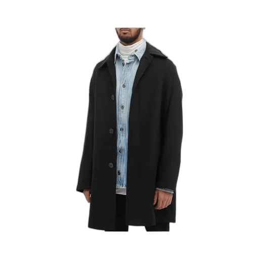 Curved Logo Coat