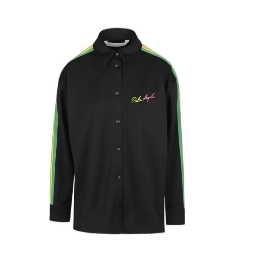 Miami Logo Embroidered Side-Stripe Shirt