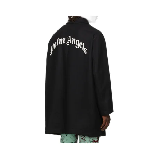 Curved Logo Coat