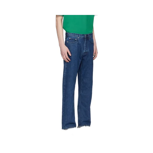 Logo Embroidered Straight Leg Jeans