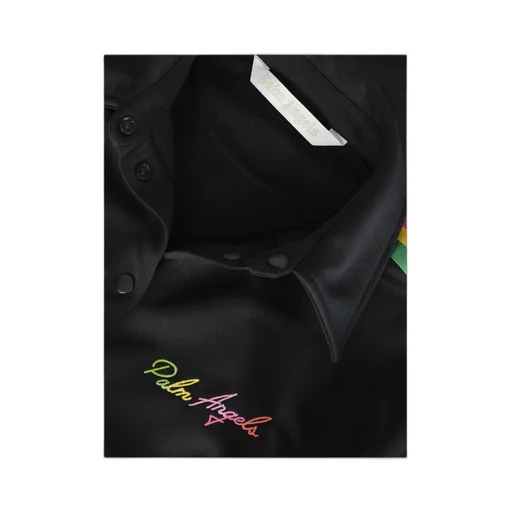Miami Logo Embroidered Side-Stripe Shirt
