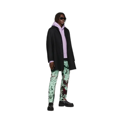 Curved Logo Coat