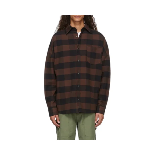 Logo-Print Checked Shirt