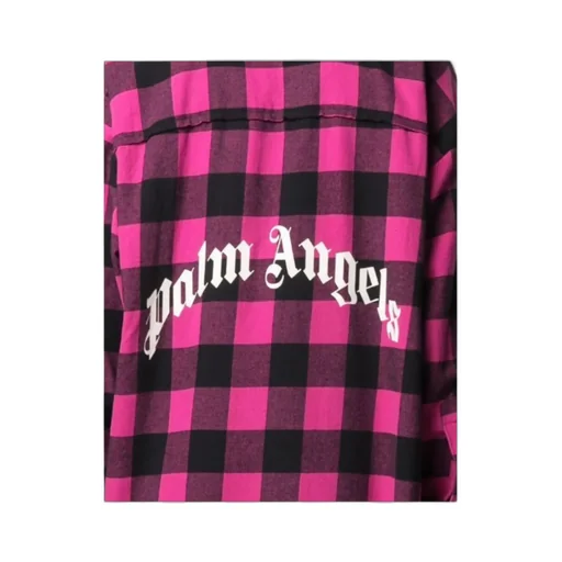 Check-Print Logo Shirt